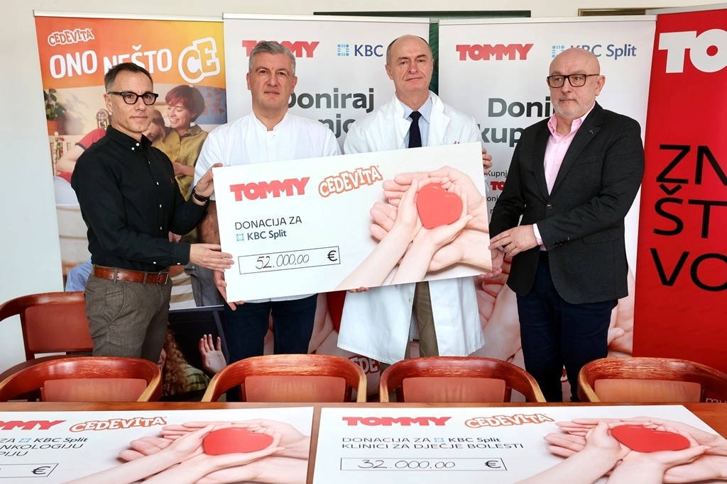 Tommy i atlantic grupa donirali 52 000 eura kbc u split kr